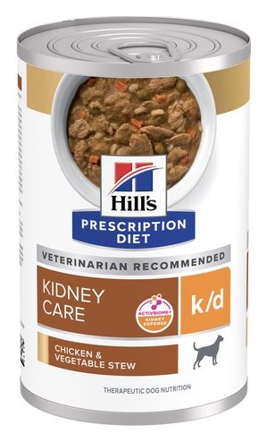 Hill's Prescription Diet k/d Estofado de Pollo y Vegetales – alimento húmedo para perro Hill's