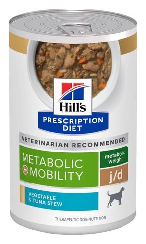 Hill's Prescription Diet Metabolic + Mobility Estofado de Vegetales y Atún – alimento húmedo para perro Hill's