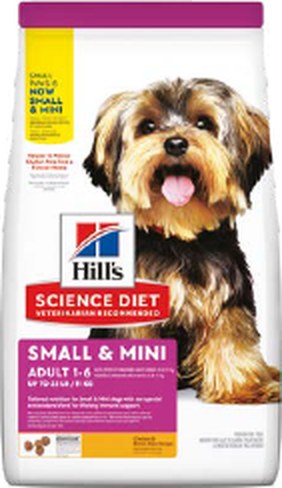 Hill's Science Diet Adulto Small & Mini Pollo y Arroz Integral – Croquetas para perro