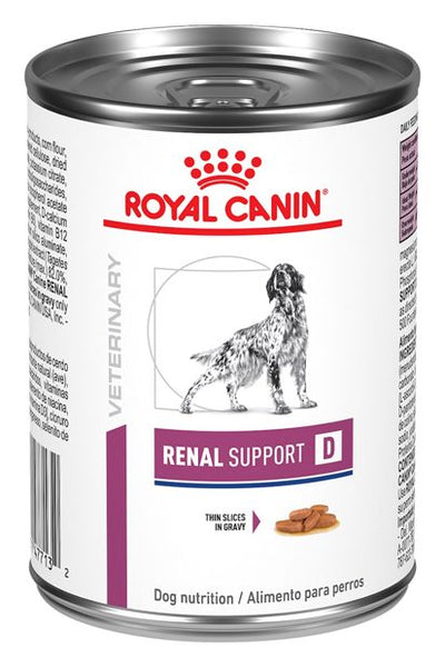 Royal Canin Veterinary Diet Renal Support D Trocitos en Salsa Lata – alimento húmedo para perro Royal Canin