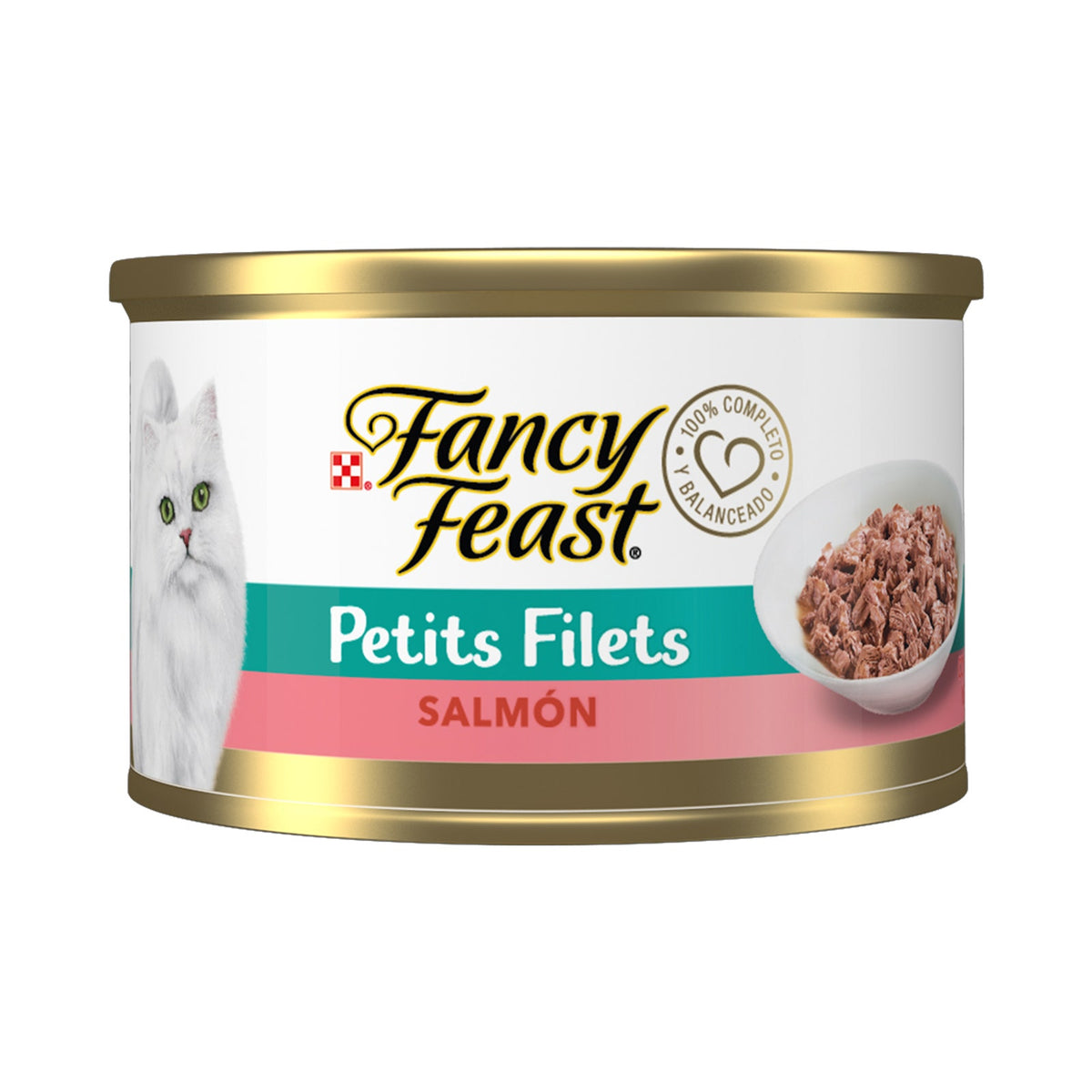 Fancy Feast Lata Minifiletes con Salmón