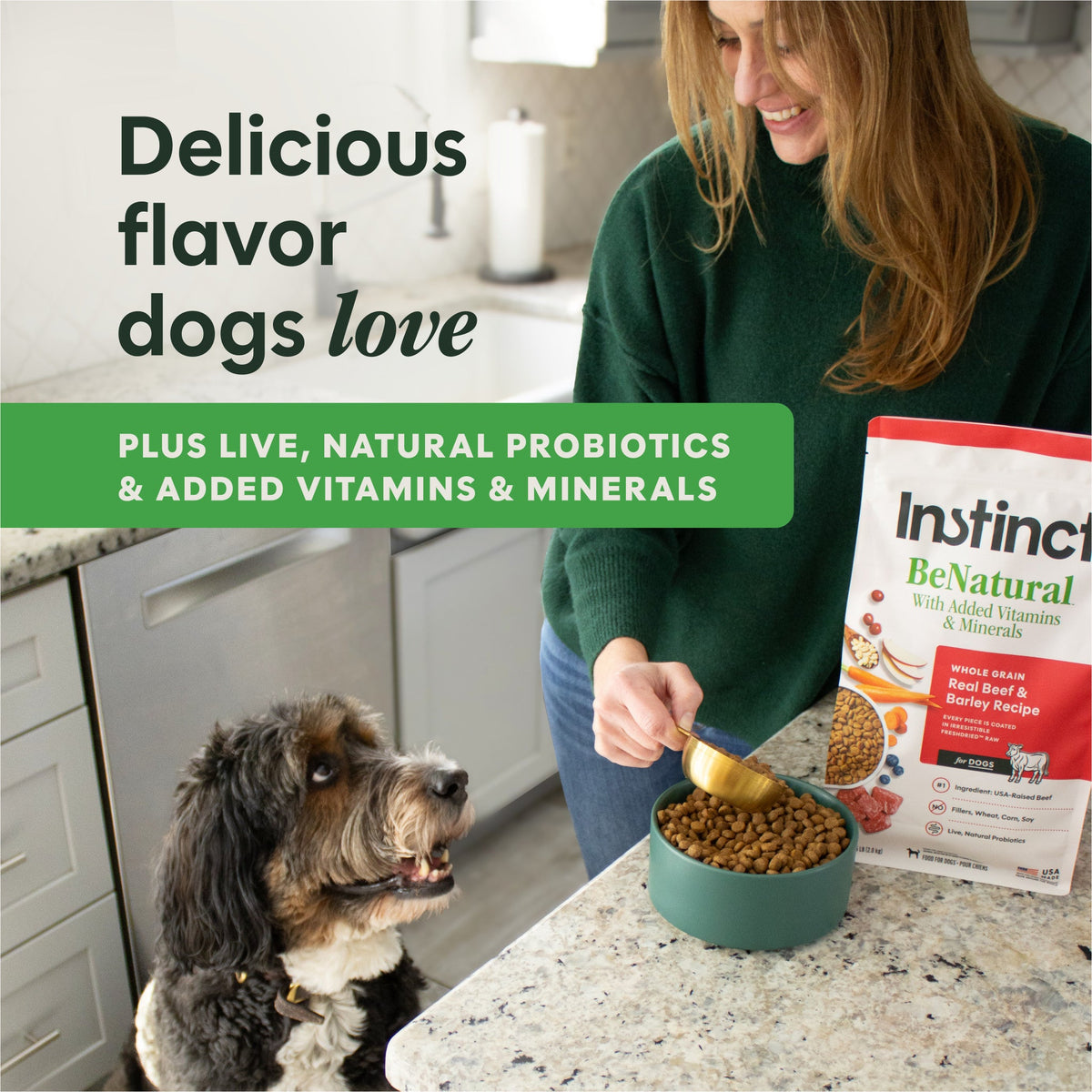 Instinct Be Natural Res y Cebada para Perro – imagen 3