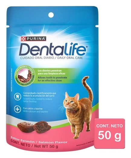 Dentalife Gato Salmón – premios para gato Dentalife