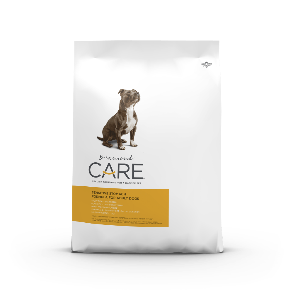 Diamond Care Sensitive Stomach, croquetas para perro adulto con estómago sensible: bolsa (frente) | NutriPets Monterrey