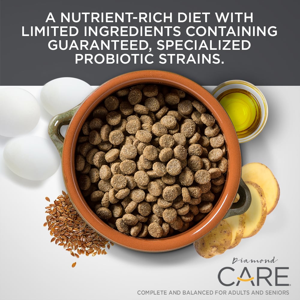 Diamond Care Sensitive Stomach, croquetas para perro adulto con estómago sensible: croqueta e ingredientes | NutriPets Monterrey