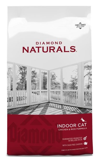 Diamond Naturals Indoor Gato Control de Bolas de Pelo Pollo y Arroz – croquetas para gato Diamond