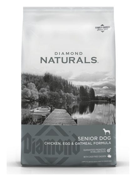 Diamond Naturals Senior Pollo, Huevo y Avena – croquetas para perro Diamond