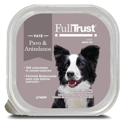 Full Trust Lata Pavo y Arándanos – alimento húmedo para perro Full Trust