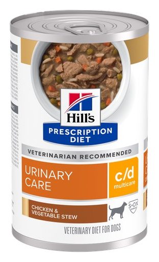 Hill's Prescription Diet c/d Multicare Estofado de Pollo y Vegetales – Alimento húmedo para perro