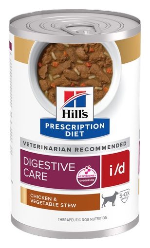 Hill's Prescription Diet i/d Estofado de Pollo y Vegetales – Alimento húmedo para perro