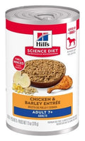 Hill's Science Diet Adulto 7+ Lata Pollo y Cebada – alimento húmedo para perro Hill's