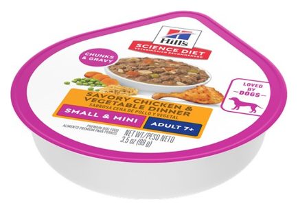 Hill's Science Diet Adulto 7+ Small & Mini Estofado de Pollo y Vegetales – alimento húmedo para perro Hill's