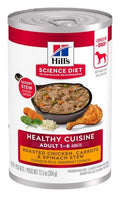 Hill's Science Diet Adulto Healthy Cuisine Estofado de Pollo, Zanahoria y Espinaca – alimento húmedo para perro Hill's