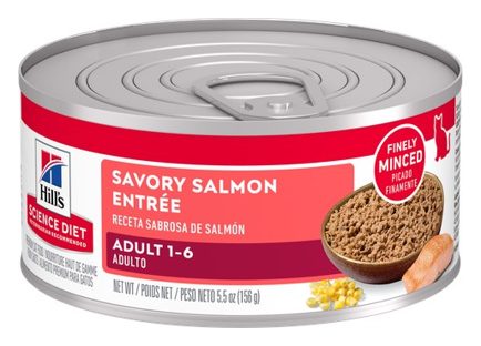 Hill's Science Diet Adulto Lata Salmón – alimento húmedo para gato Hill's