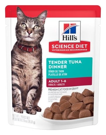Hill's Science Diet Adulto Pouch Atún – alimento húmedo para gato Hill's
