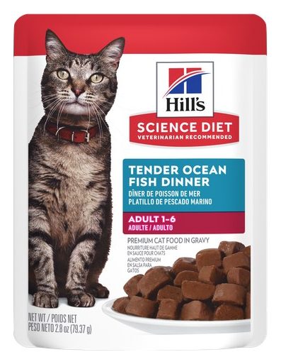 Hill's Science Diet Adulto Pouch Pescado Marino – alimento húmedo para gato Hill's