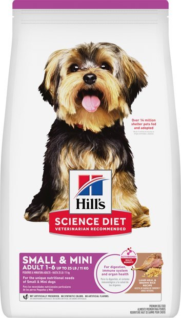Hill's Science Diet Adulto Small & Mini Cordero y Arroz Integral – croquetas para perro Hill's