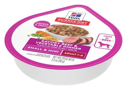 Hill's Science Diet Adulto Small & Mini Estofado de Res y Vegetales – alimento húmedo para perro Hill's