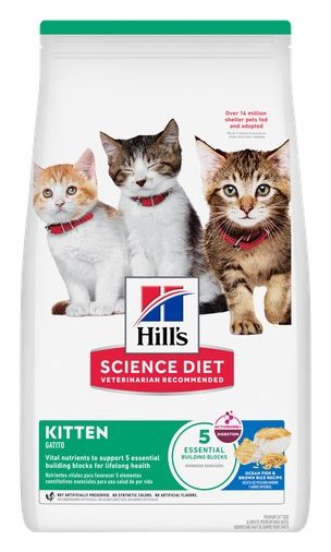 Hill's Science Diet Kitten Pescado del Océano y Arroz – croquetas para gato Hill's
