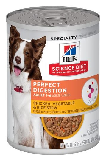 Hill's Science Diet Perfect Digestion Estofado de Pollo, Vegetales y Arroz – alimento húmedo para perro Hill's