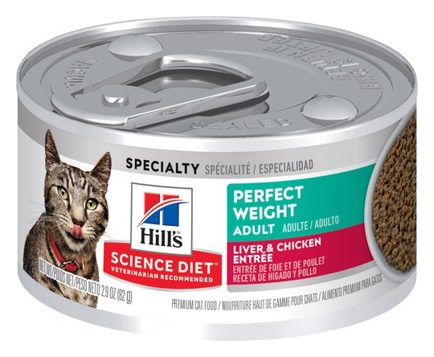 Hill's Science Diet Perfect Weight Lata Hígado y Pollo Gato – alimento húmedo para gato Hill's