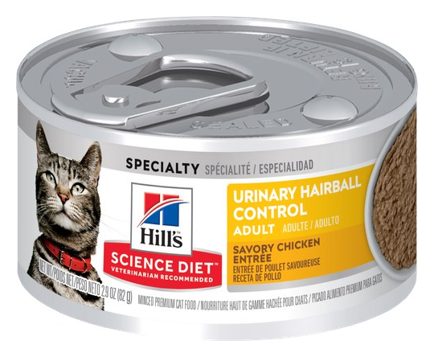 Hill's Science Diet Urinary Hairball Control Lata Gato – alimento húmedo para gato Hill's