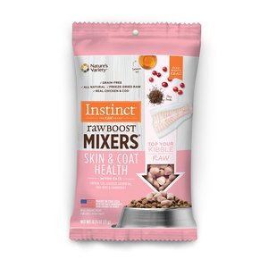 Instinct Raw Boost Mixers Piel y Pelaje (gato) – premios para gato Instinct