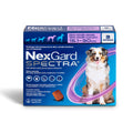 NexGard Spectra, desparasitante para perro de 15.1 a 30 kg, caja con 3 tabletas masticables (afoxolaner y milbemicina oxima) | NutriPets Monterrey