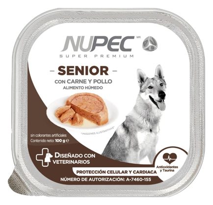Nupec Húmedo Senior 100 g – alimento húmedo para perro Nupec