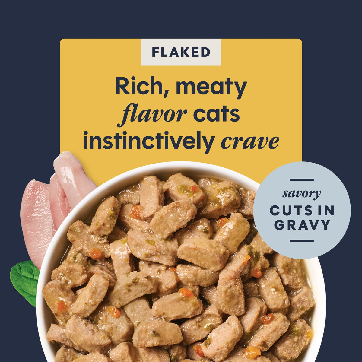 Instinct Flaked Pollo en Salsa (lata 3 oz) para Gato – imagen 2