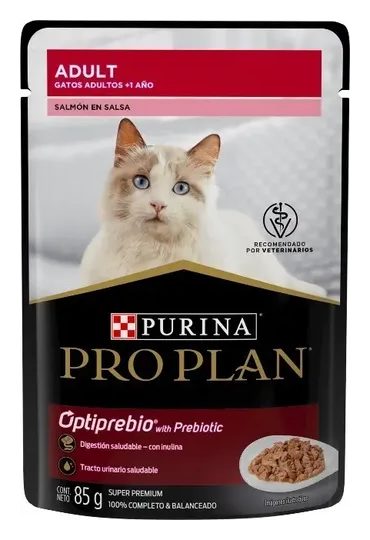 Pro Plan Gato Adulto Sobre Salmón en Salsa – alimento húmedo para gato Pro Plan