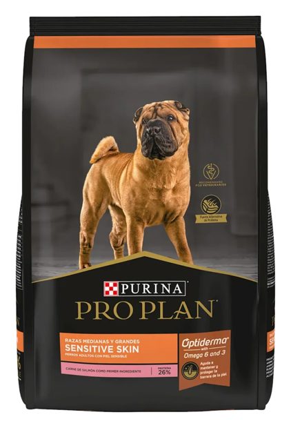 Pro Plan Sensitive Skin Adulto Razas Medianas y Grandes Salmón – croquetas para perro Pro Plan