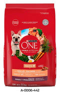 Purina One Adulto Minis y Pequeños Pollo y Salmón – croquetas para perro Purina One