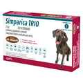 Simparica Trio, desparasitante para perro de 40 a 60 kg, 1 tableta masticable (sarolaner, moxidectina y pirantel) | NutriPets Monterrey