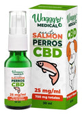 Waggy's Aceite Calmante CBD Salmón Razas Medianas 750 mg – suplemento para perro Waggy's