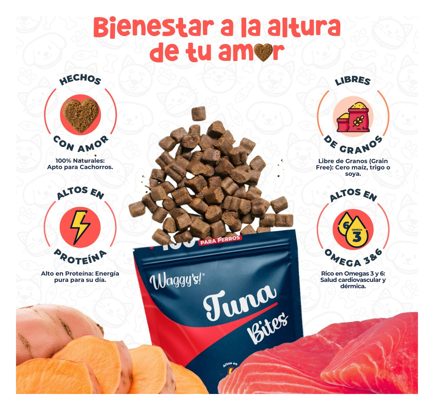 Waggy's Bites Atún Perro – premios para perro Waggy's