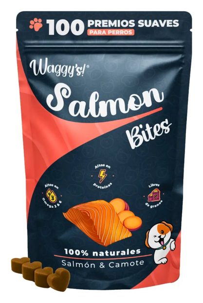 Waggy's Bites Salmón Perro – premios para perro Waggy's