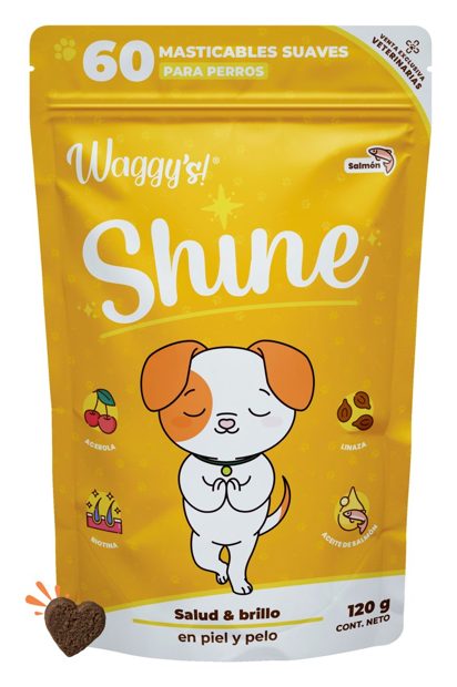 Waggy's Shine Piel y Pelo – suplemento para perro Waggy's