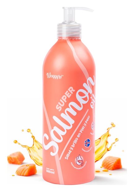 Waggy's Super Salmon Oil (aceite de salmón) – suplemento para perro Waggy's